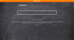 Desktop Screenshot of orising.com