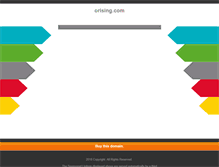 Tablet Screenshot of orising.com